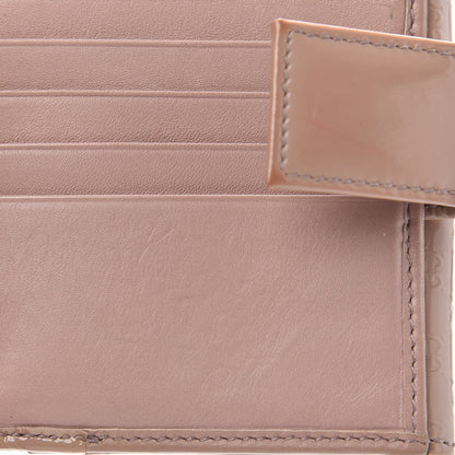 Gucci Patent Microguccissima Nice French Flap Wallet Dark Cipria 11 of 11
