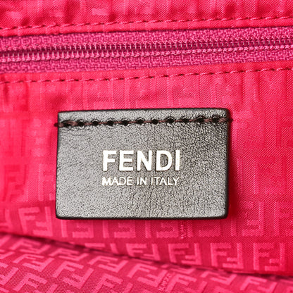 Fendi Zucca Spalmati Vitello Elite Small Roll Tote Tobacco Ciclamino 6 of 17