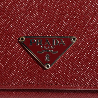 Prada Saffiano Card Holder Barolo 8 of 10