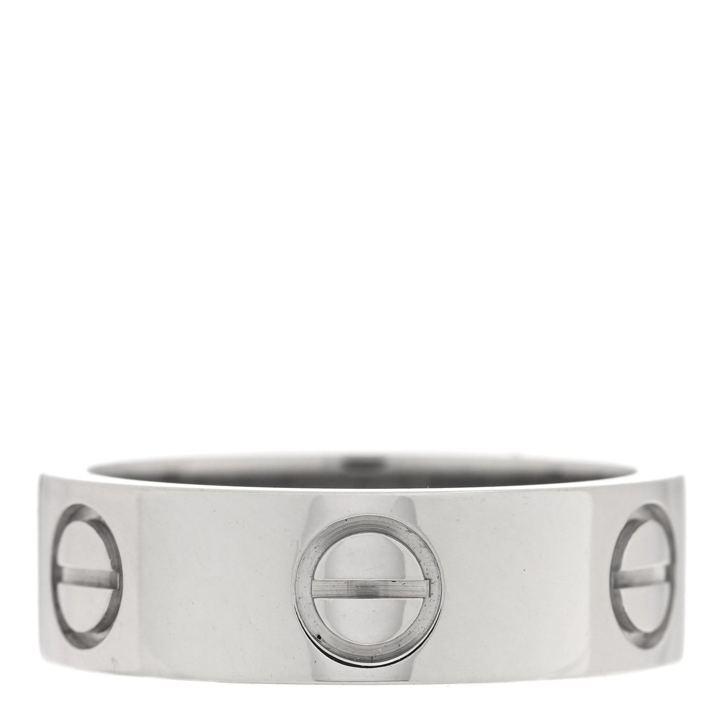 18K White Gold 5.5mm LOVE Ring 49 5