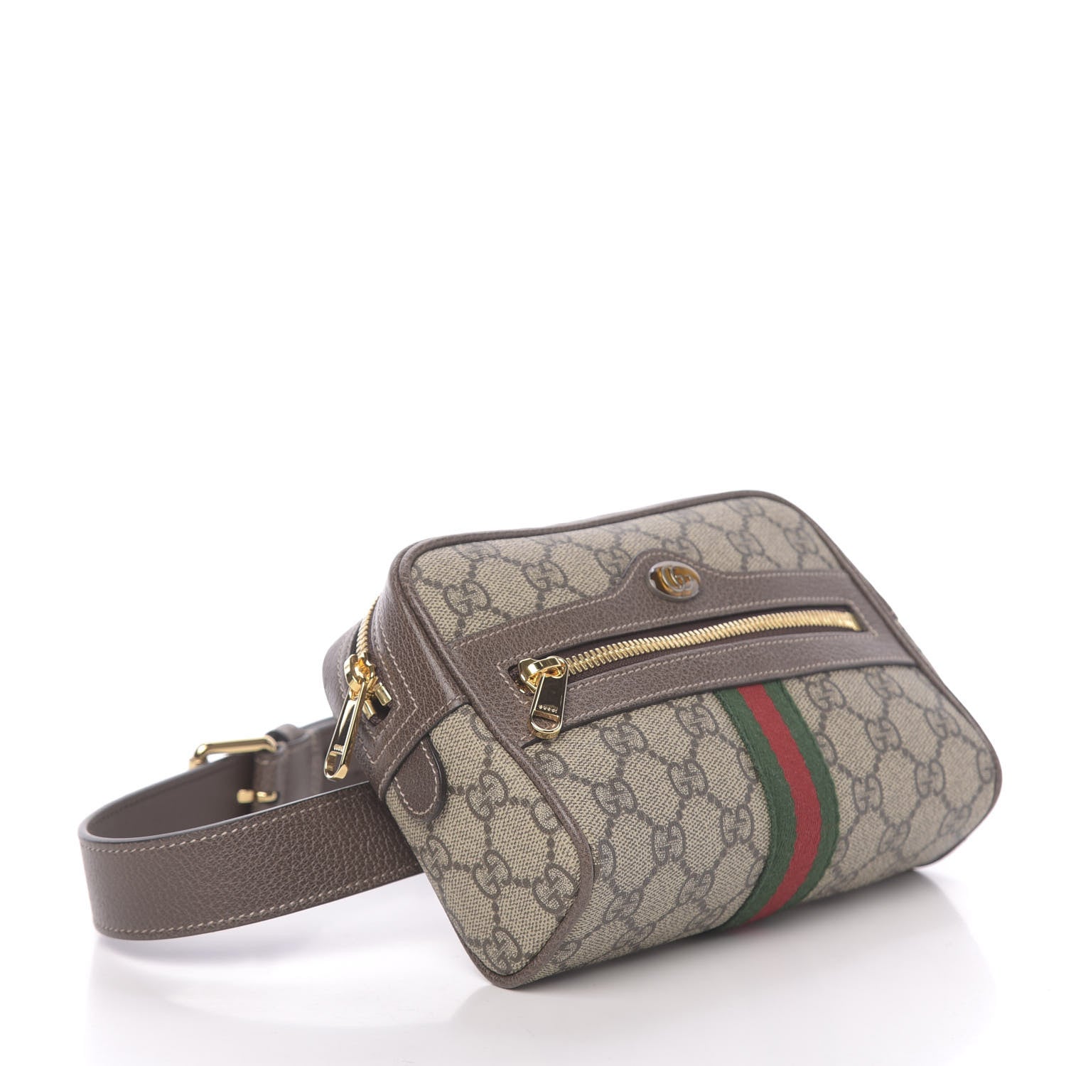 Gucci GG Supreme Monogram Web Small Ophidia Belt Bag 85 34 Dark Brown 7 of 19