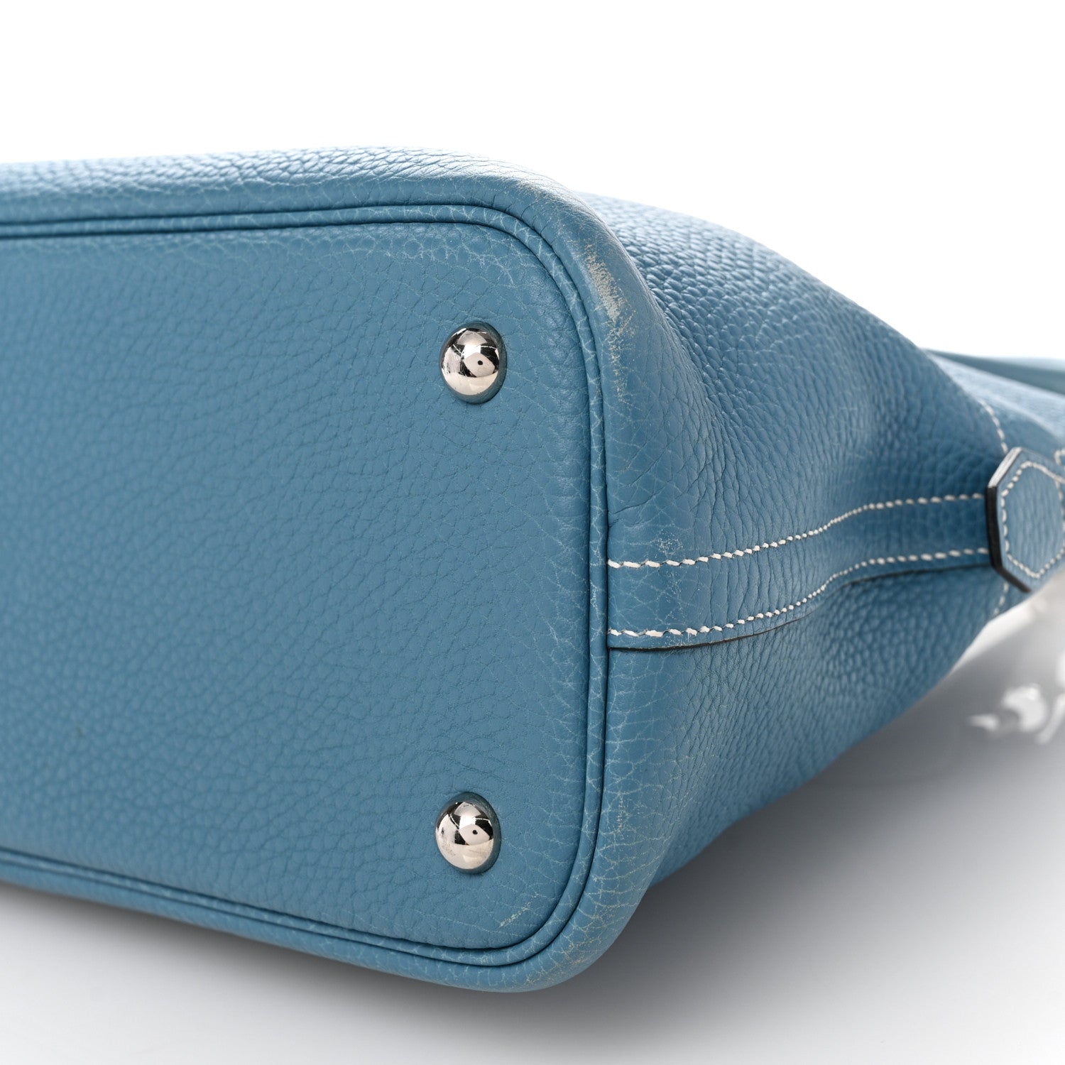 Hermes Taurillon Clemence Bolide 31 Blue Jean 9 of 10