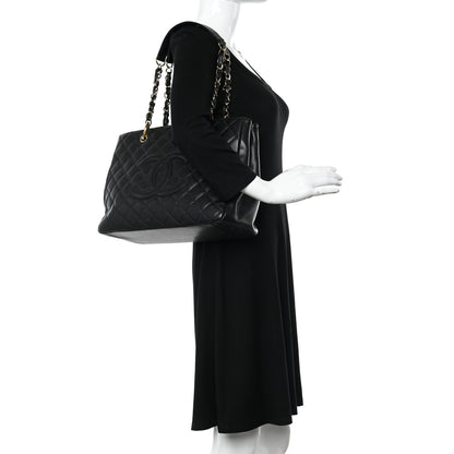 Chanel Caviar Quilted Grand Shopping Tote GST Black 2 of 10