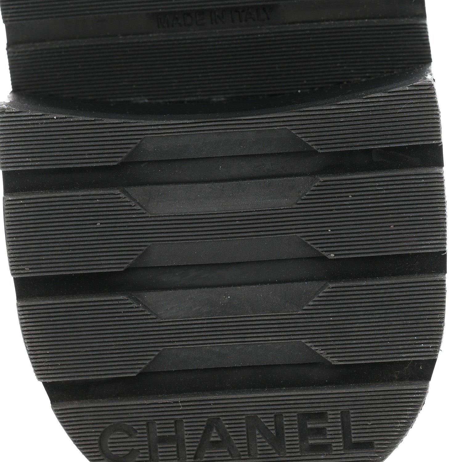 Chanel Shiny Lambskin Calfskin Quilted Lace Up Combat Boots 39.5 Beige Black 7 of 11