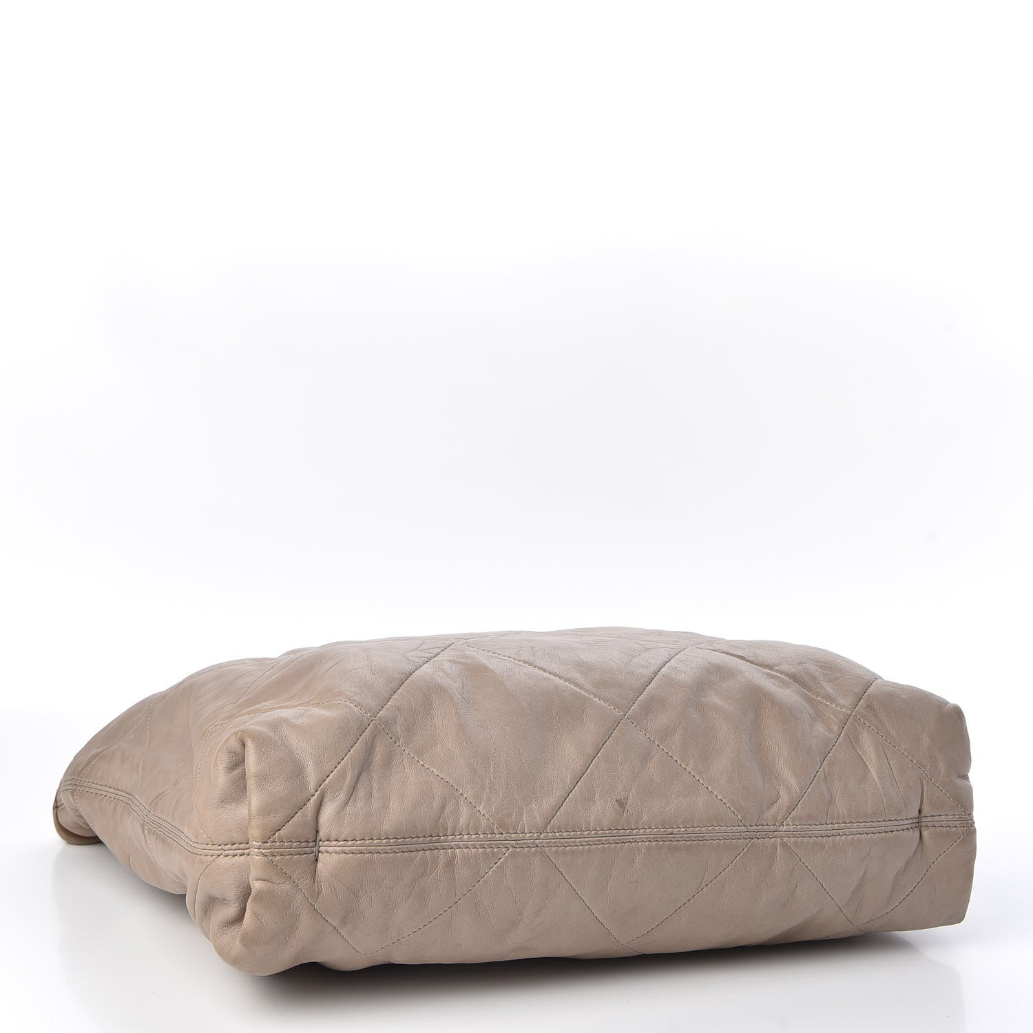 Lanvin Lambskin Quilted Amalia Cabas Tote Taupe 3 of 7
