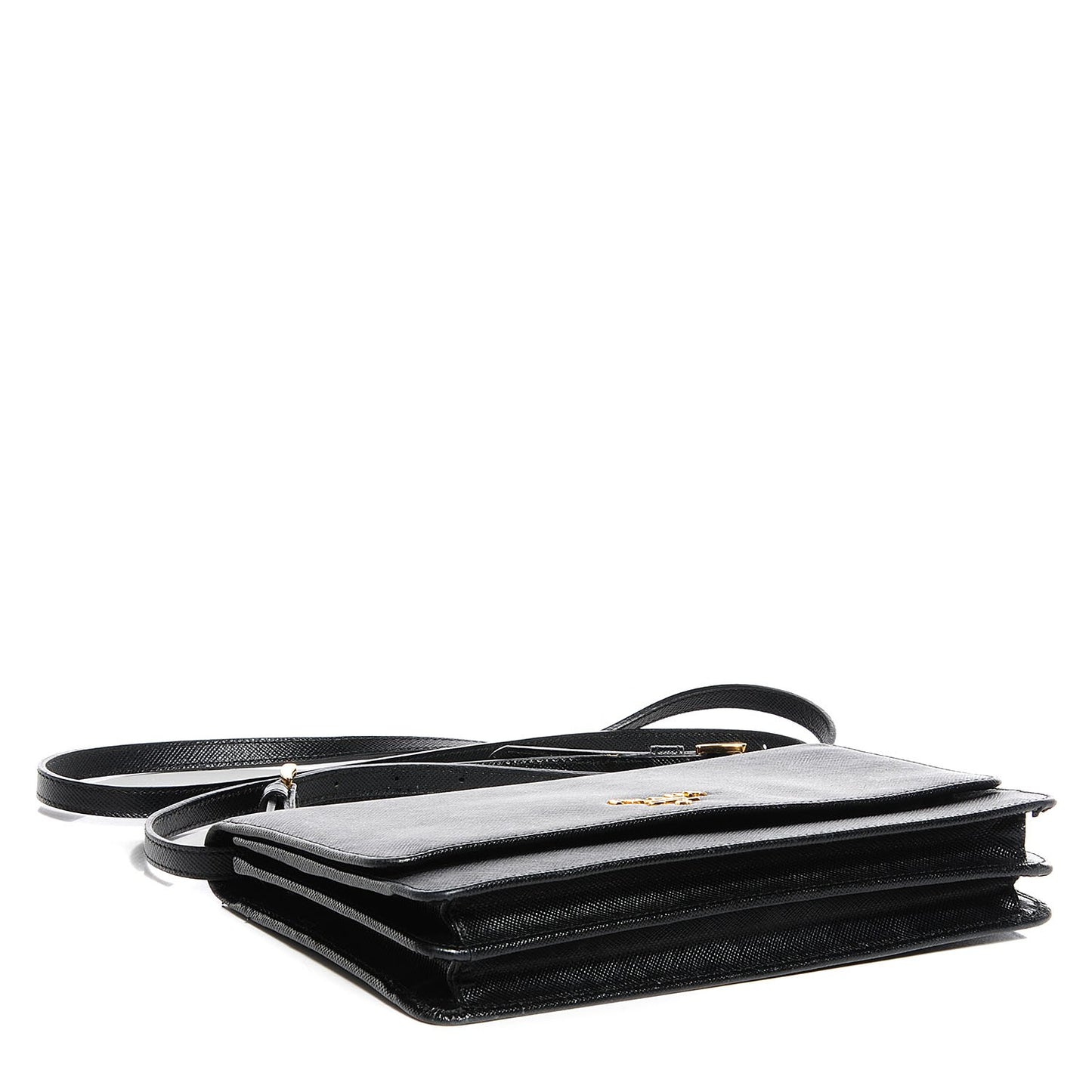 Saffiano Mini Crossbody Bag Black