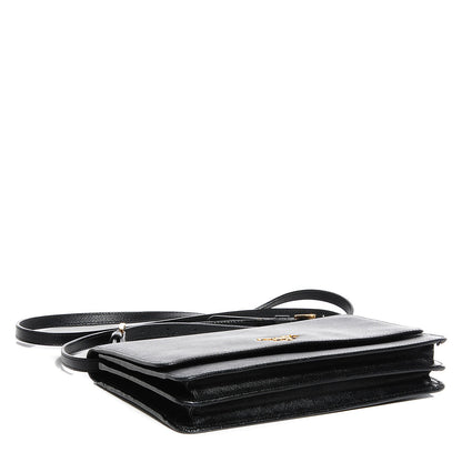 Prada Saffiano Mini Crossbody Bag Black 4 of 9