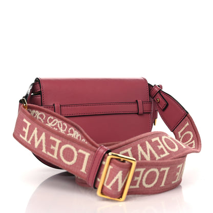 Loewe Calfskin Jacquard Mini Gate Dual Bag Plum 3 of 10