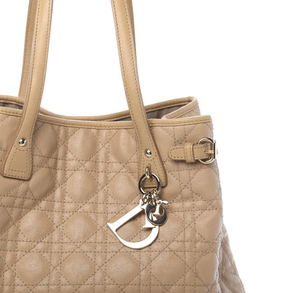 Christian Dior Coated Canvas Cannage Medium Panarea Tote Beige 8 of 20