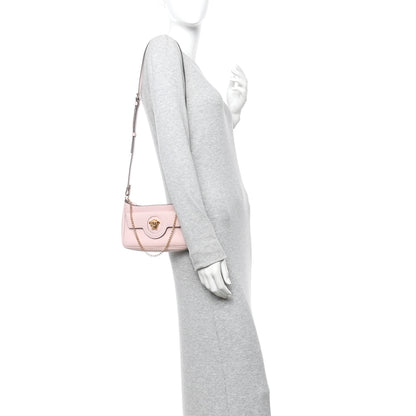 Versace Grained Calfskin La Medusa Mini Crossbody Dusty Rose 2 of 11