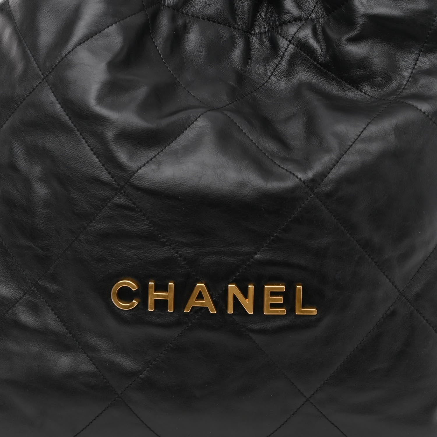 Chanel Shiny Calfskin Quilted Chanel 22 Black 9 of 11