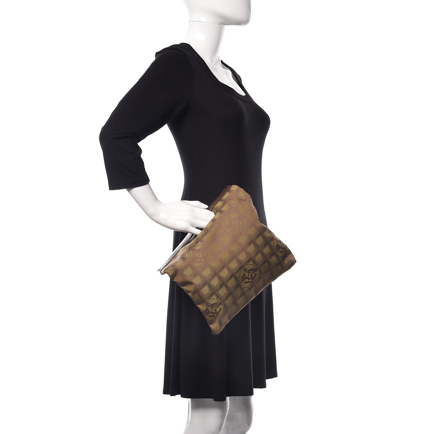 Nylon Travel Pouch Brown