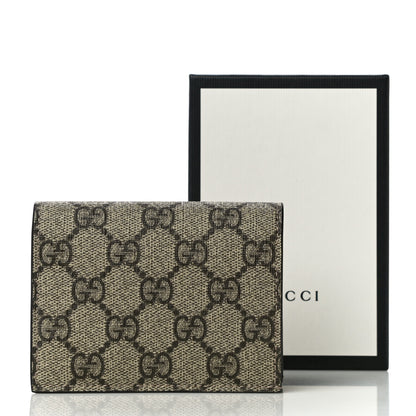 Gucci GG Supreme Monogram Card Case Beige 10 of 10