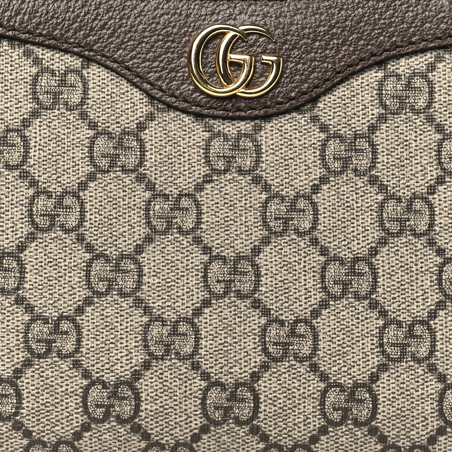 Gucci GG Supreme Monogram Textured Dollar Calfskin Small Ophidia Hobo Beige Ebony New Acero 8 of 12