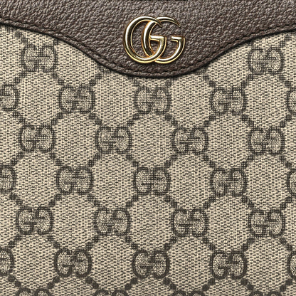 Gucci GG Supreme Monogram Textured Dollar Calfskin Small Ophidia Hobo Beige Ebony New Acero 8 of 12