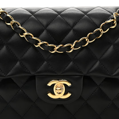 Chanel Lambskin Quilted Small Double Flap Black 8 of 10