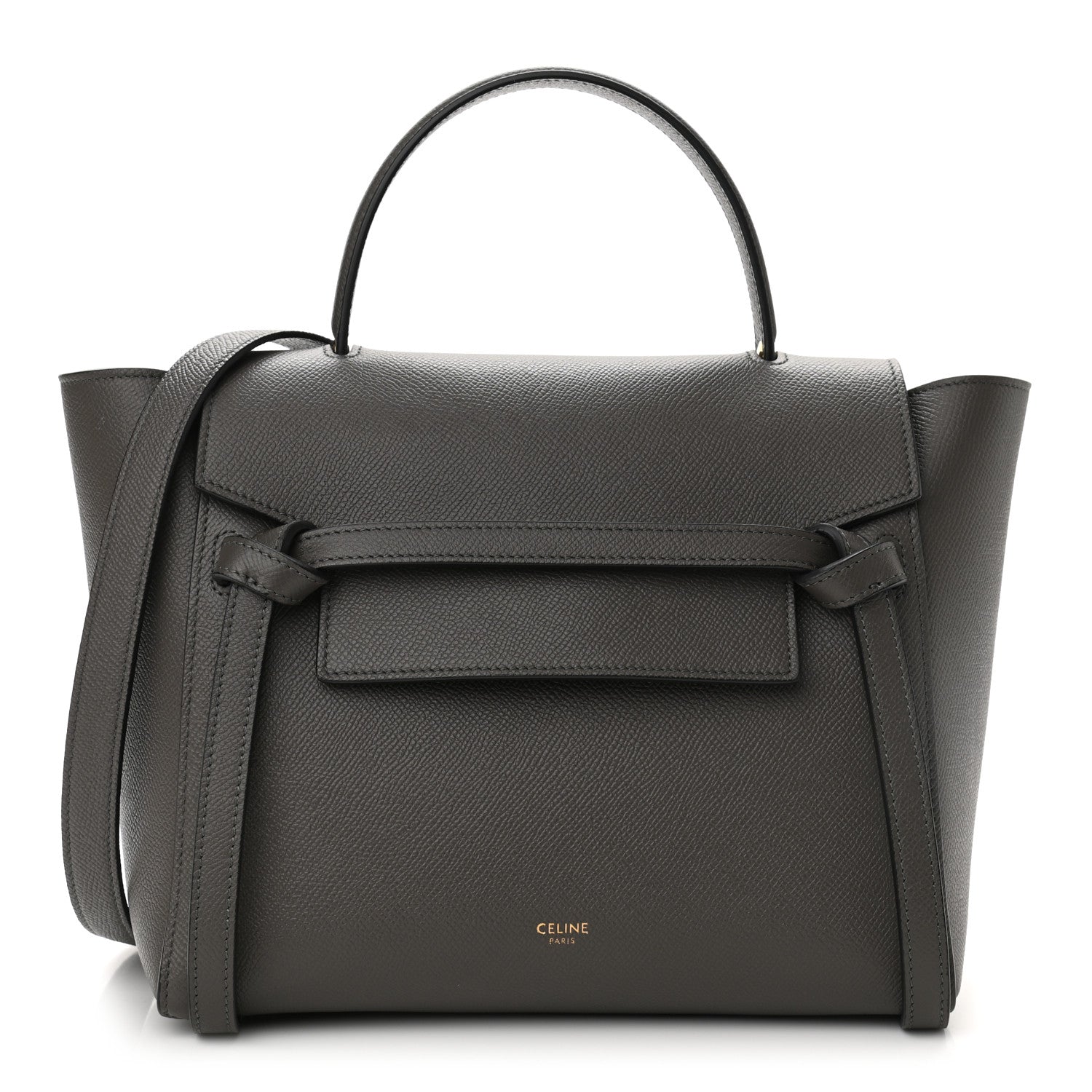 Celine Grained Calfskin Micro Belt Bag Grey 1 of 11