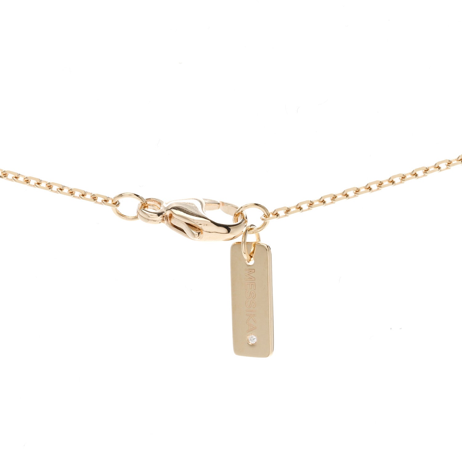 Messika 18K Yellow Gold Diamond Move Uno Pave Necklace 4 of 6