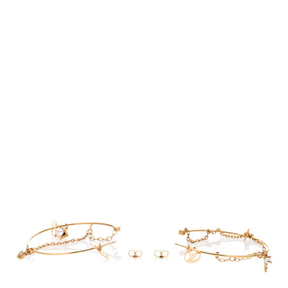 Louis Vuitton Roman Holidays Hoop Earrings Gold 3 of 6