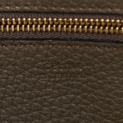 Celine Crisped Calfskin Large Tie Knot Tote Dark Khaki 6 of 13