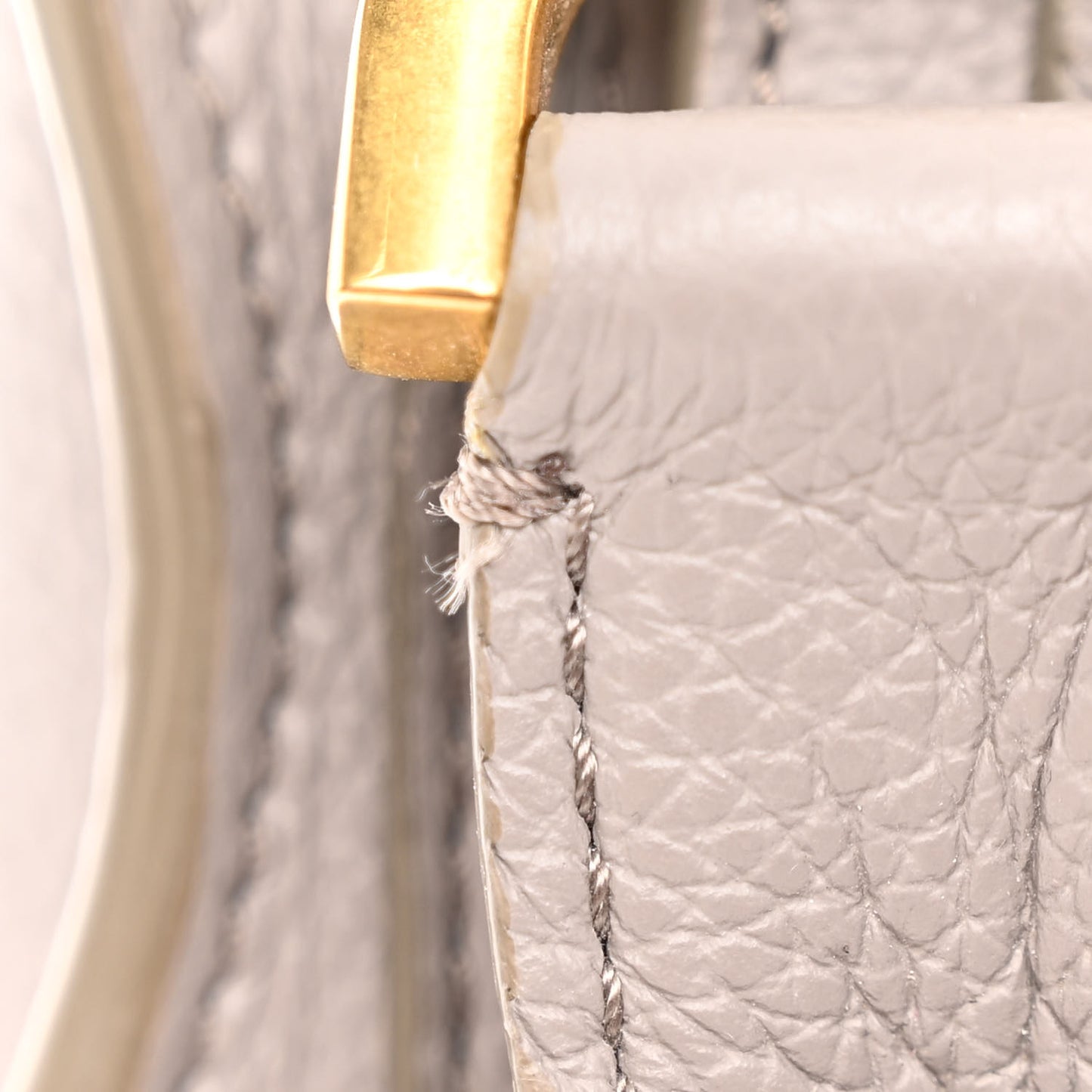 Calfskin Small Marcie Satchel Cashmere Grey