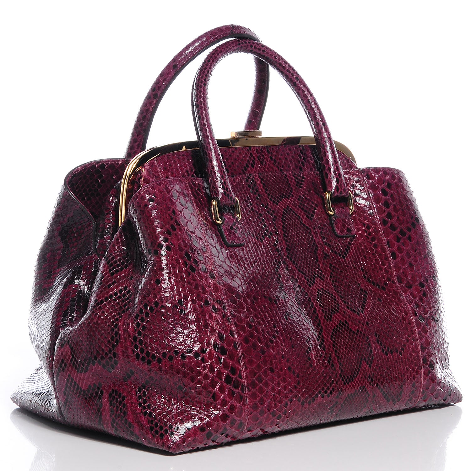 Dolce & Gabbana Python Doctor Bag Bordeaux 3 of 7