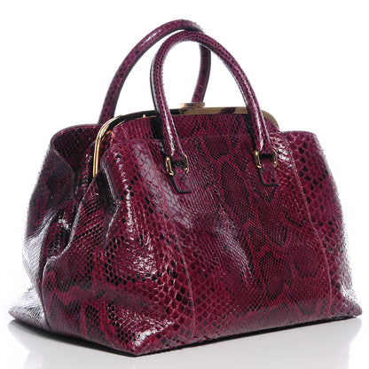 Dolce & Gabbana Python Doctor Bag Bordeaux 3 of 7