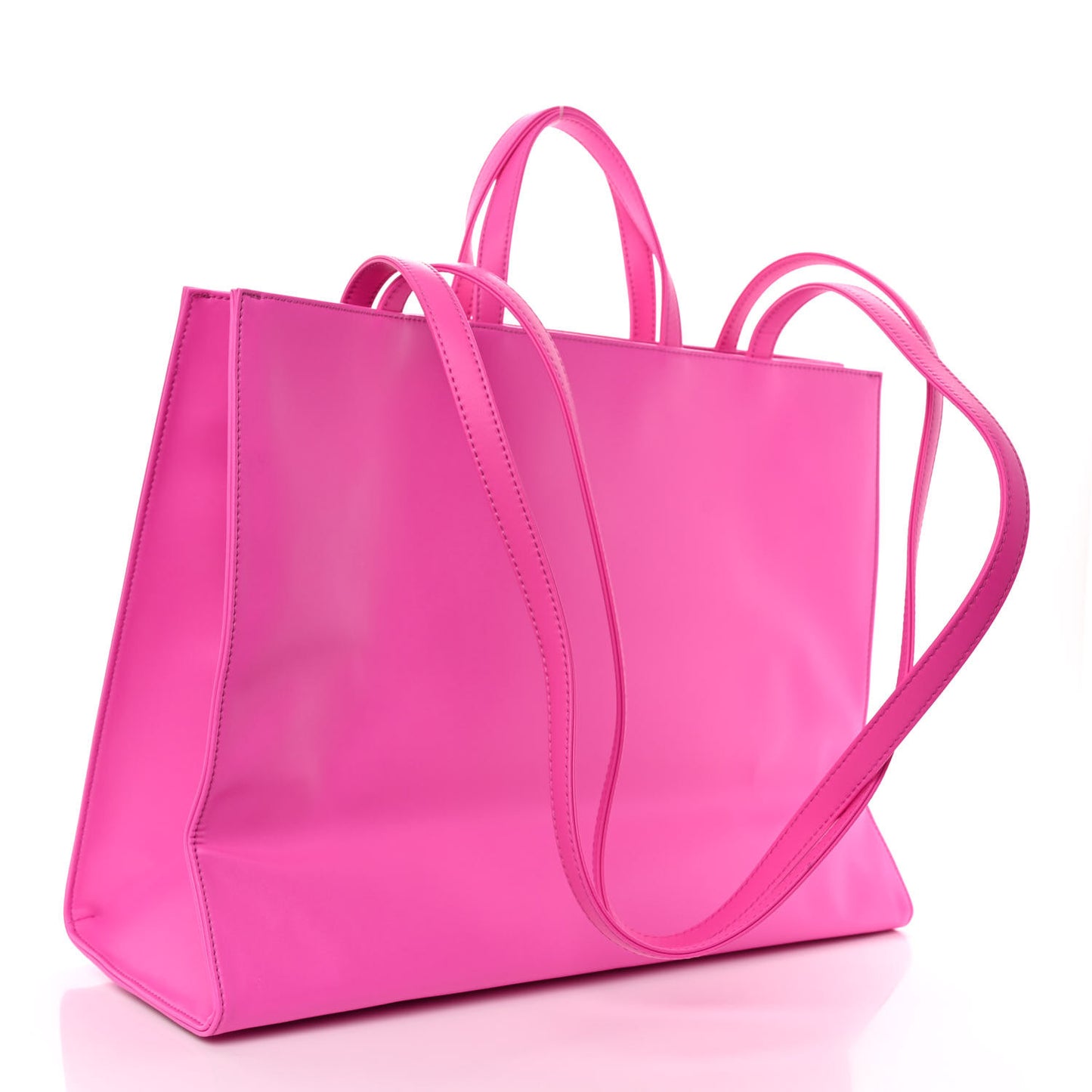 Vegan Leather Large Shopping Bag Azalea
