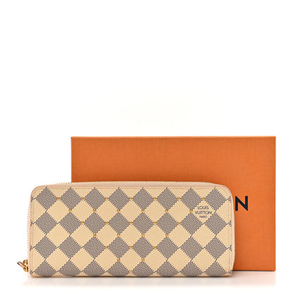 Louis Vuitton Damier Azur Studded Clemence Wallet Rose Ballerine 8 of 8