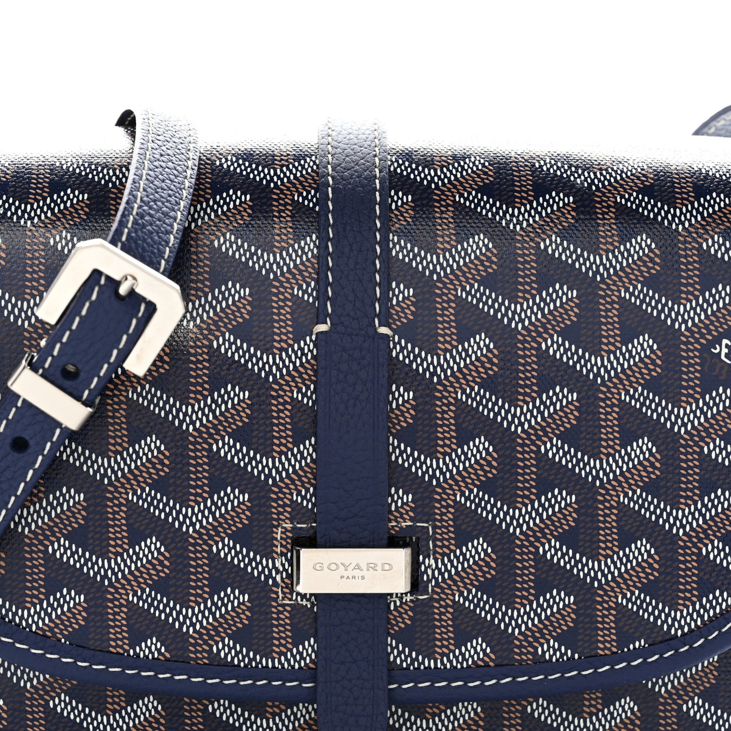 Goyardine Belvedere II PM Messenger Bag Navy