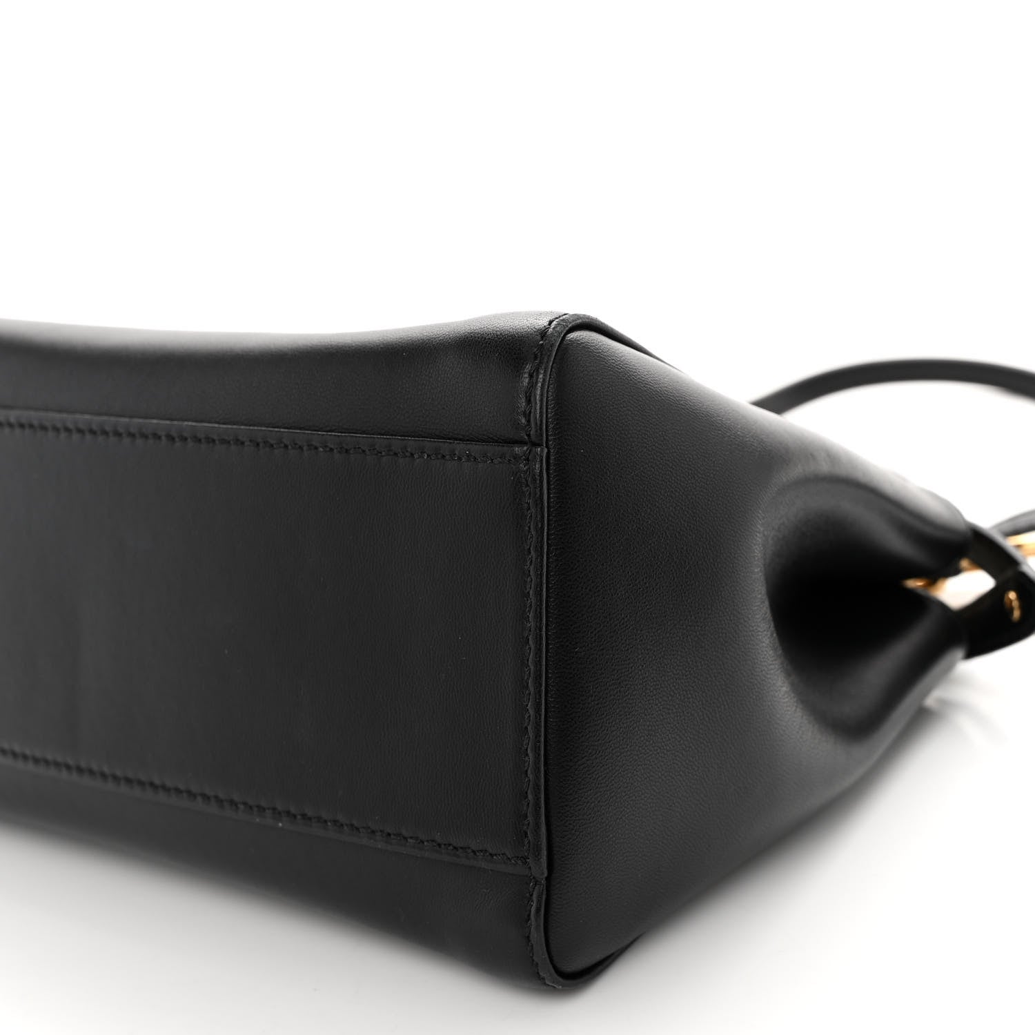 Fendi Nappa Mini Peekaboo Iconic Satchel Black 10 of 10
