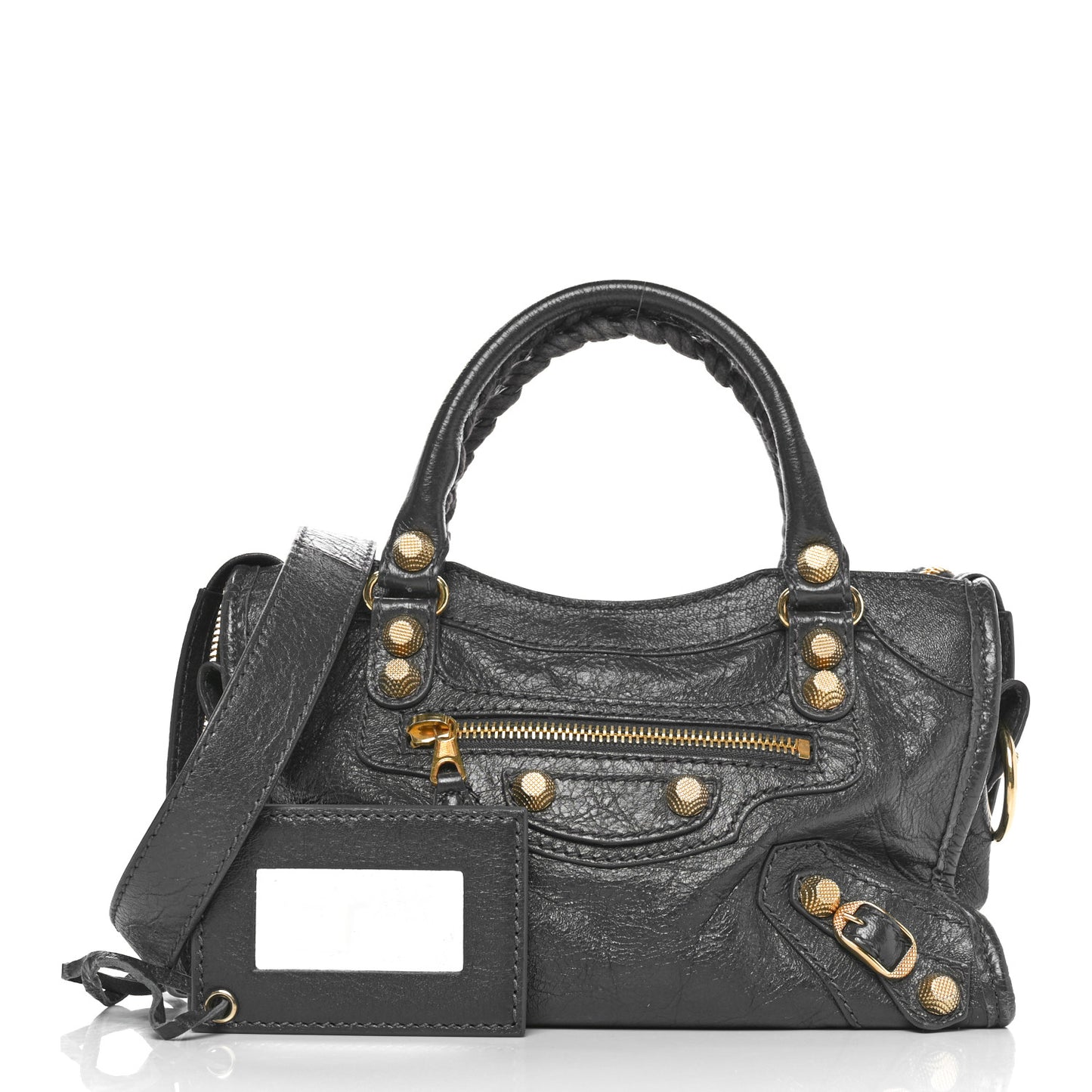 Agneau Giant 12 Gold Hardware Mini City Gris Fossile