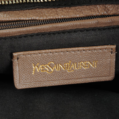 Saint Laurent Calfskin Lizard Embossed Small Cabas ChYc Brown 6 of 7