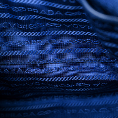 Prada Tessuto Nylon Saffiano Tote Bluette 9 of 19