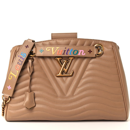 Louis Vuitton Calfskin New Wave Chain Tote Noisette 8 of 10