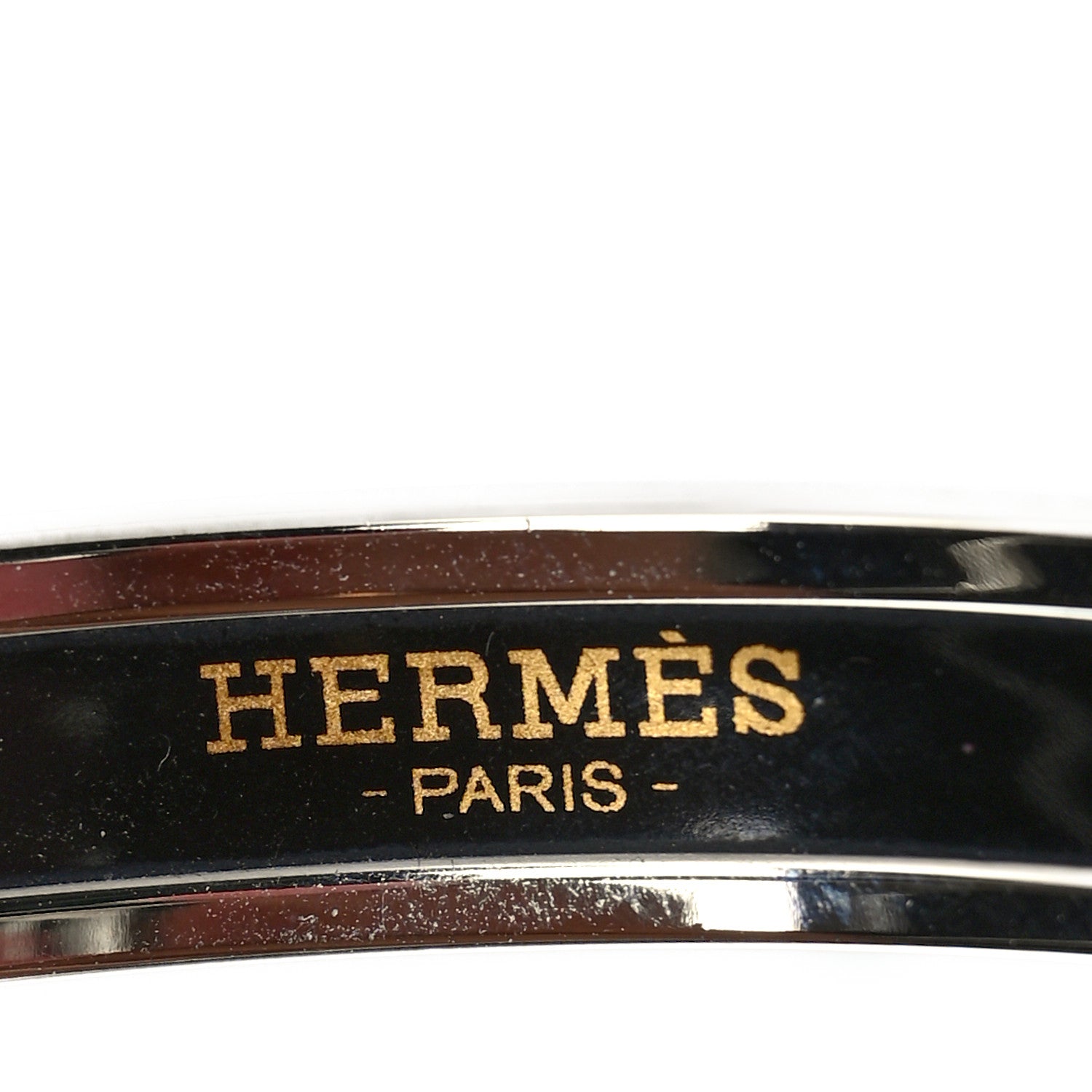 Hermes Enamel Printed Caleche Narrow Bracelet 70 Rouge Amarante 4 of 5