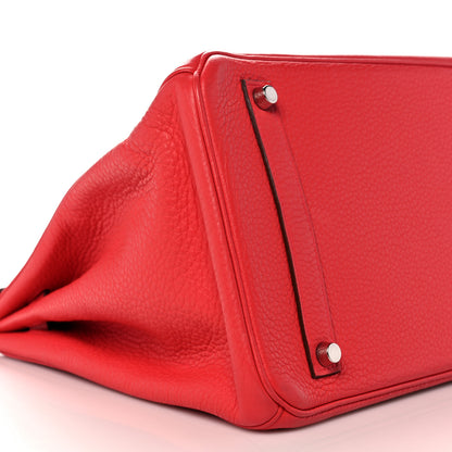 Hermes Taurillon Clemence Birkin 35 Bougainvillea 8 of 36