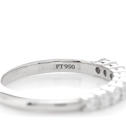 Tiffany Platinum Diamond .27ct 2.2mm Half Circle Embrace Band Ring 47 4.25 5 of 5