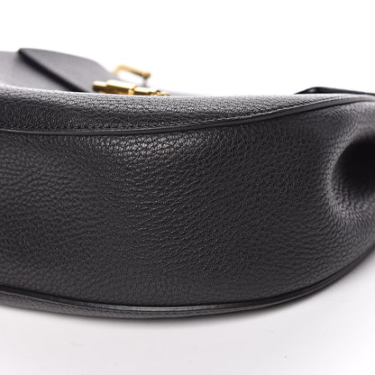 Chloe Grained Lambskin Drew Shoulder Bag Black 9 of 9