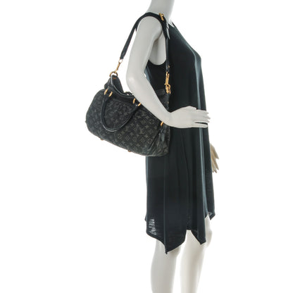 Louis Vuitton Denim Neo Cabby MM Black 2 of 7