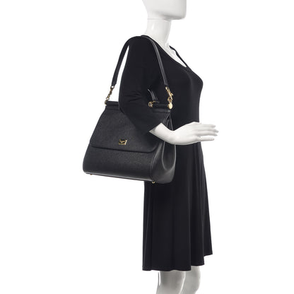 Dolce & Gabbana Dauphine Large Miss Sicily Satchel Black 2 of 12