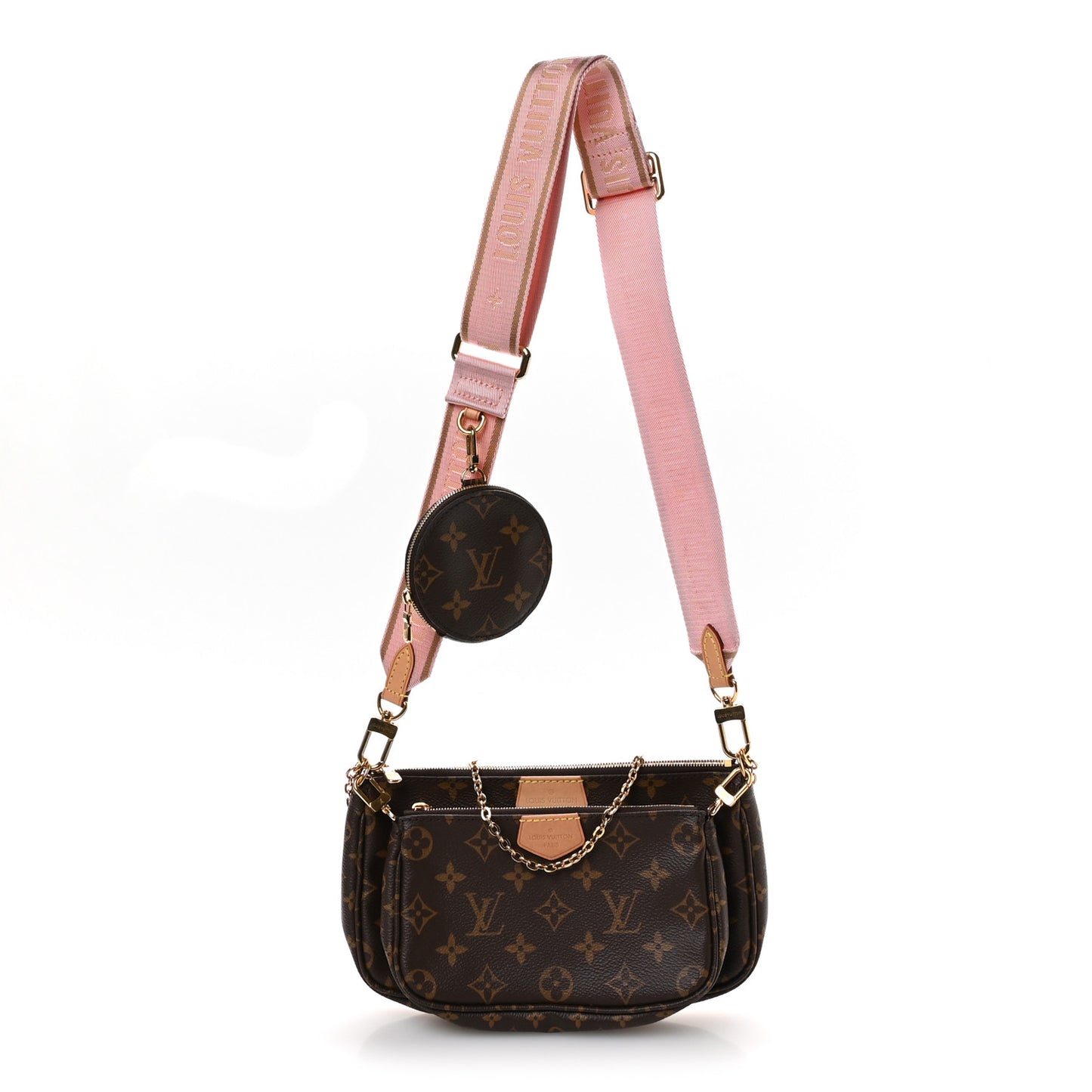 Monogram Multi Pochette Accessories Rose Clair