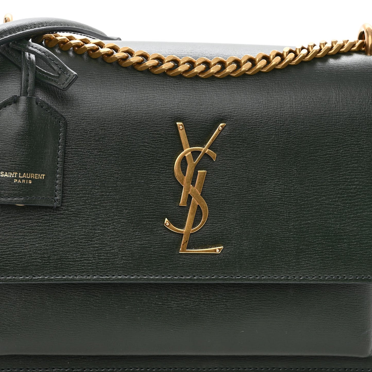Calfskin Medium Monogram Sunset New Vert Fonce