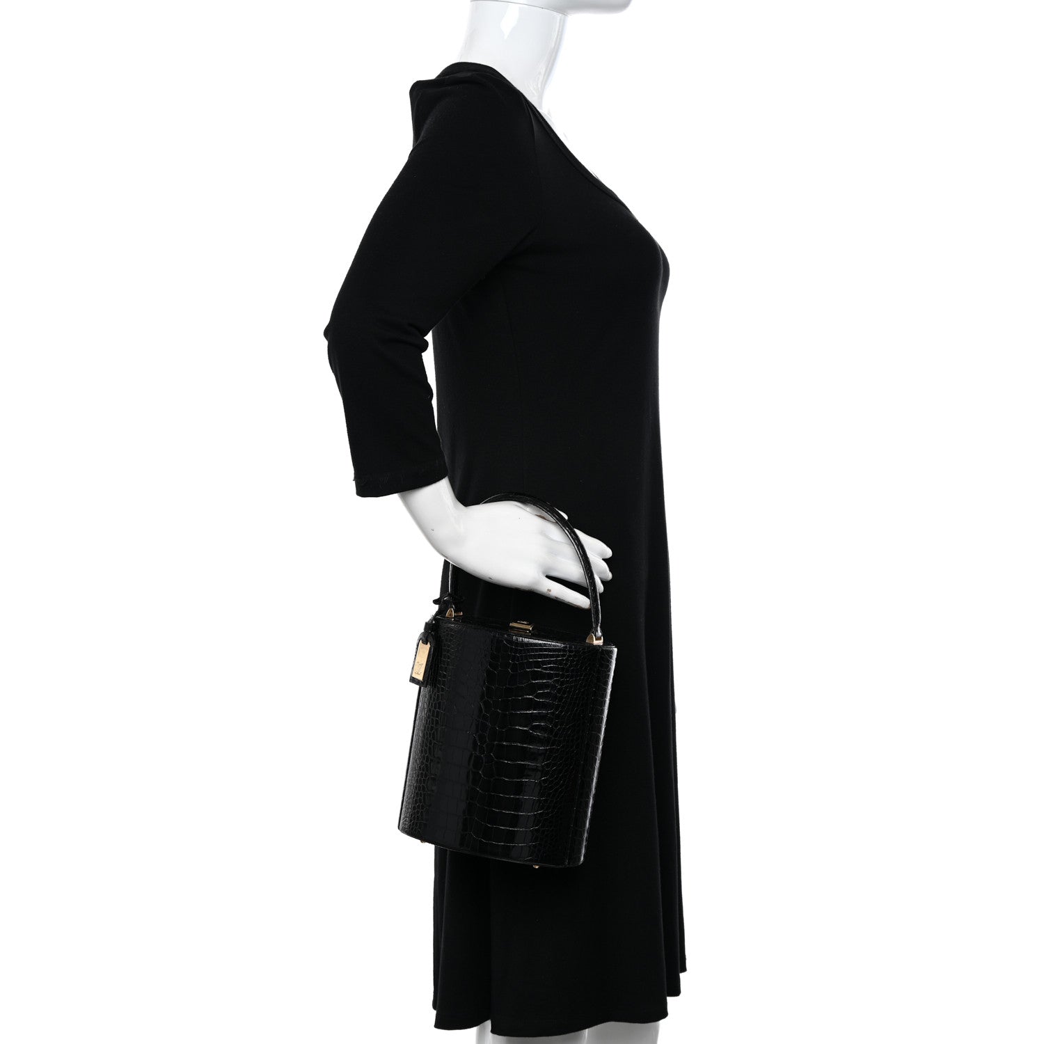 Louis Vuitton Alligator Oferi Black 2 of 13