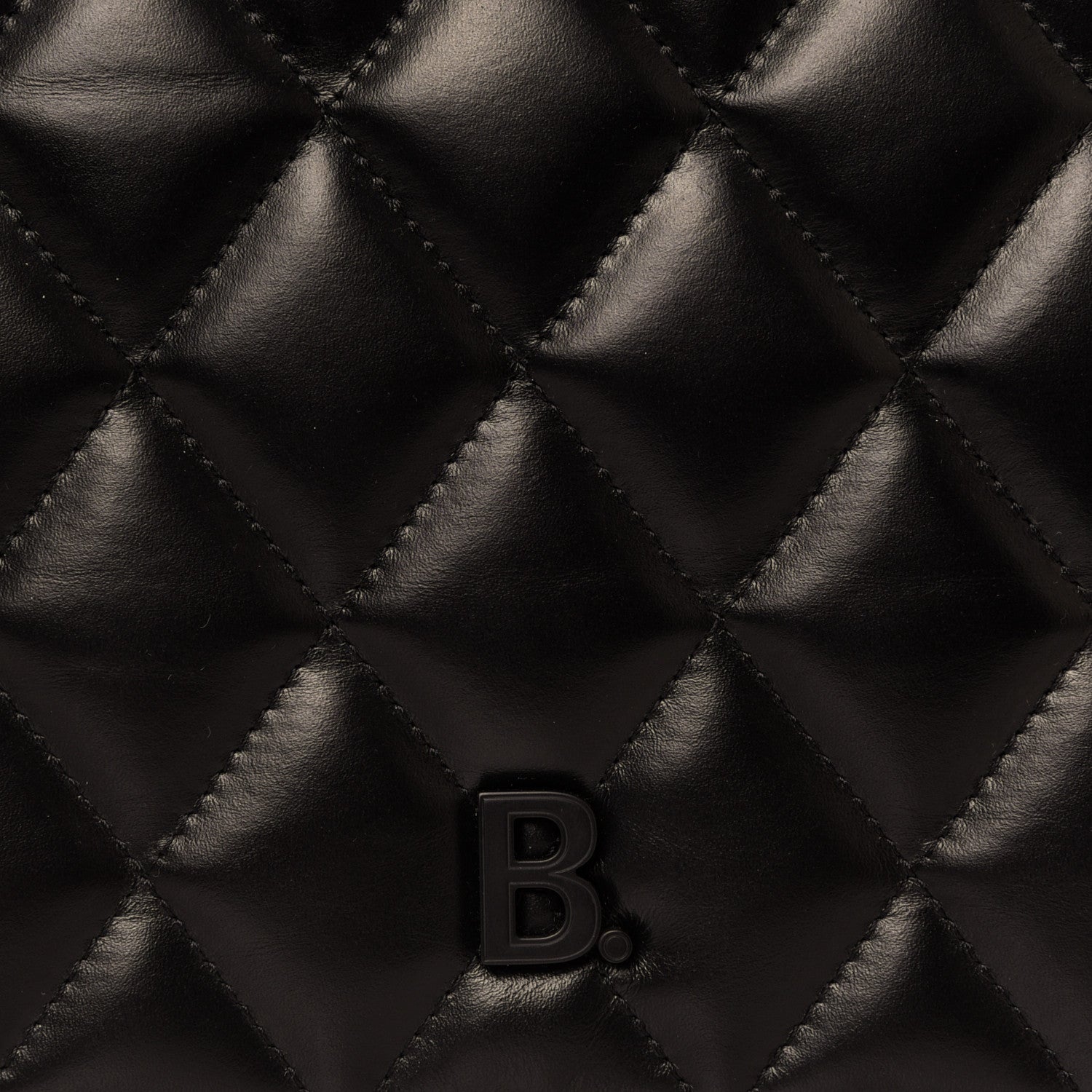 Balenciaga Nappa Calfskin Quilted Large Touch B Shoulder Bag Black 13 of 16