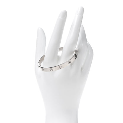 Cartier 18K White Gold LOVE Bracelet 16 2 of 5