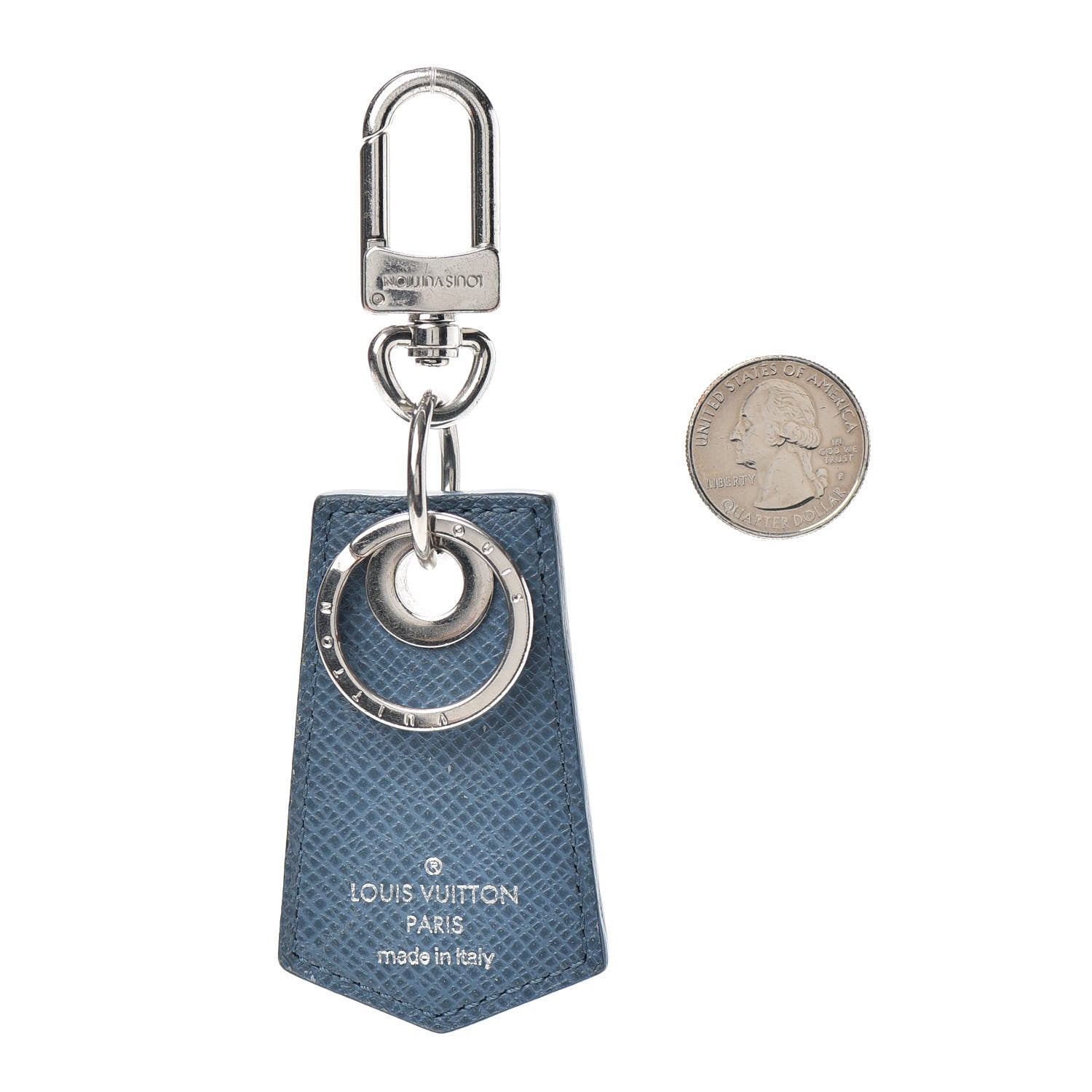 Louis Vuitton Damier Graphite Rope Enchappe Key Holder Blue 2 of 3