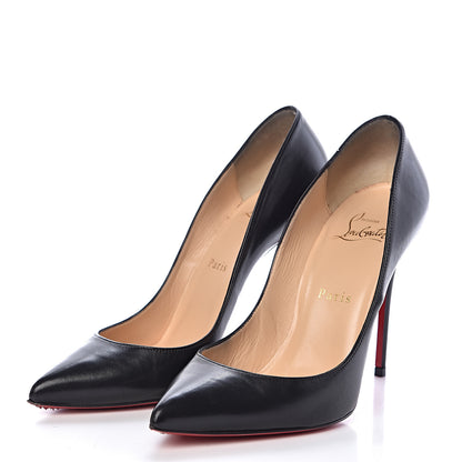 Christian Louboutin Shiny Nappa Pigalle Follies 100 Pumps 37.5 Black 3 of 8