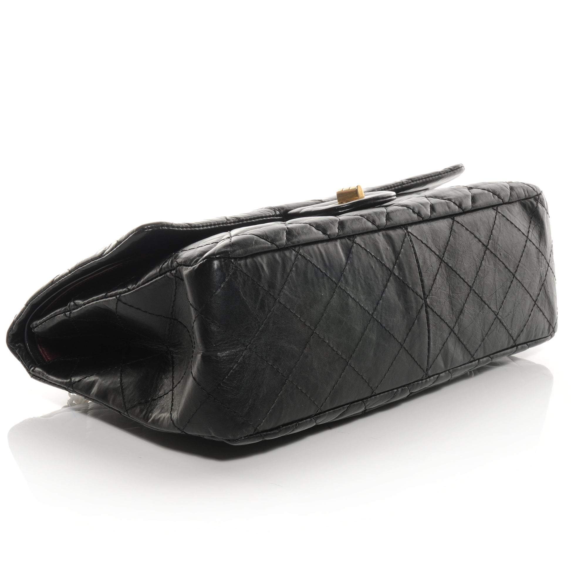 Chanel Distressed Leather 2.55 Reissue 227 Flap Black 4 of 9