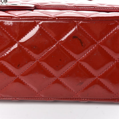 Chanel Patent Quilted Maxi Double Flap Red 27 of 29